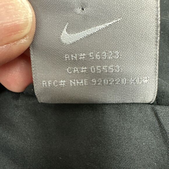 Nike Black And White Striped Windbreaker Full Zipper Jacket Adult Large 12-14 - Picture 6 of 9